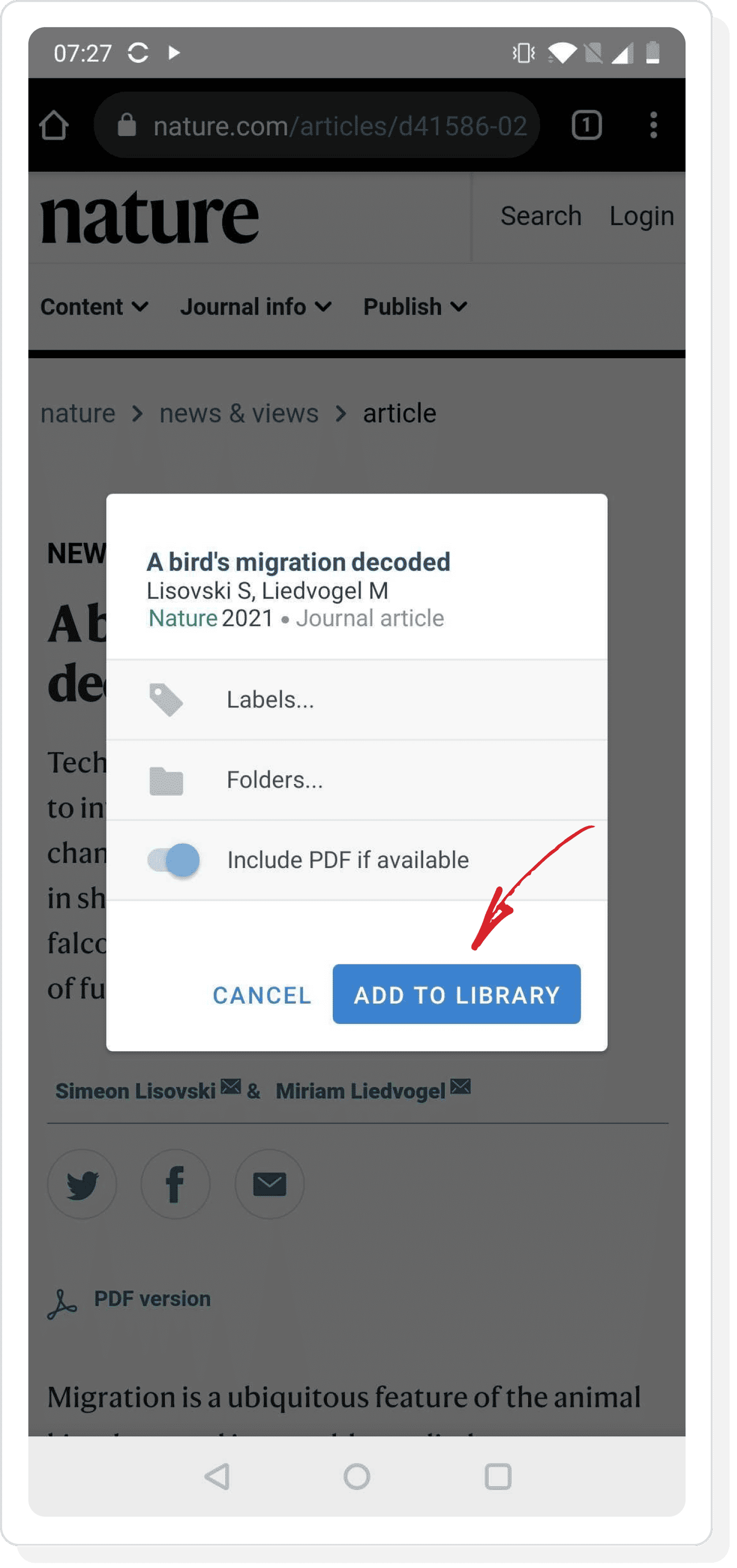 Add papers directly from your browser to Paperpile